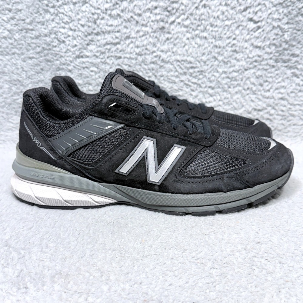 New‎ Balance 990V5 Womens Size 10.5 Running Shoes Sneakers Black Suede USA